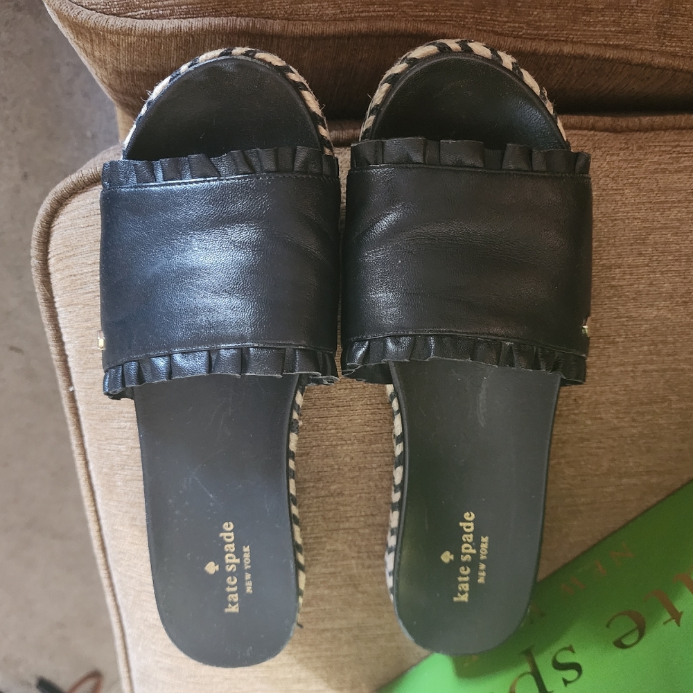 Kate Spade Black Women's Slide Sandals